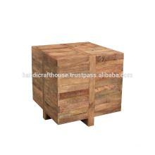 Solider Wooden Cube Couchtisch